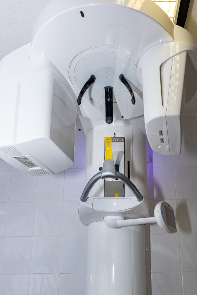 Close up of the Cone Beam CT Scanner (CBCT)